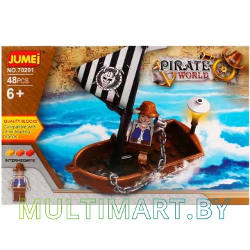 Конструктор Jumei N-393 Пираты (48 деталей)